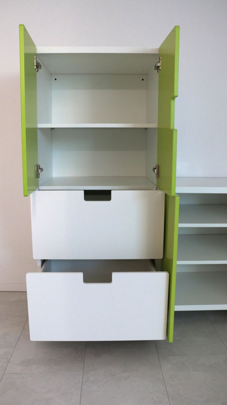Ikea Commodes: Kindermöbel Ikea weiss/grün – D'occasion à Tagelswangen par toeggeler12 3