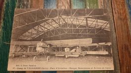 1927 Ansichtskarte Parc d'Aviation Hangar Doubs