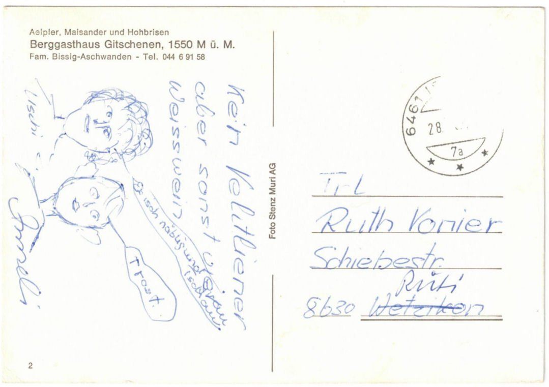 Cartes postales: Isental - Luftseilbahn Gitschen – D'occasion à Binningen par Mountainrider 1