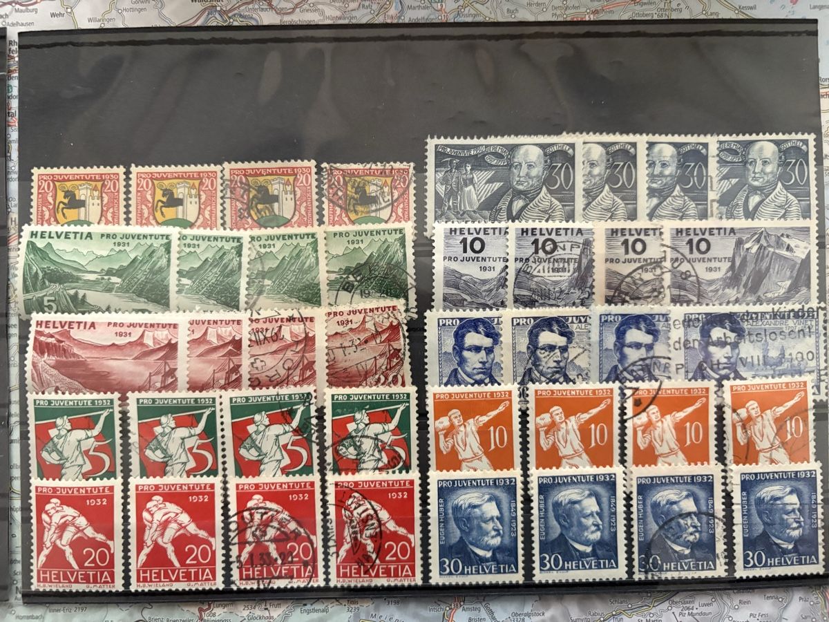Tutti i francobolli: Pro Juventute 1928-1934 – Usato da Steckborn venduto da heg_sd2b 2