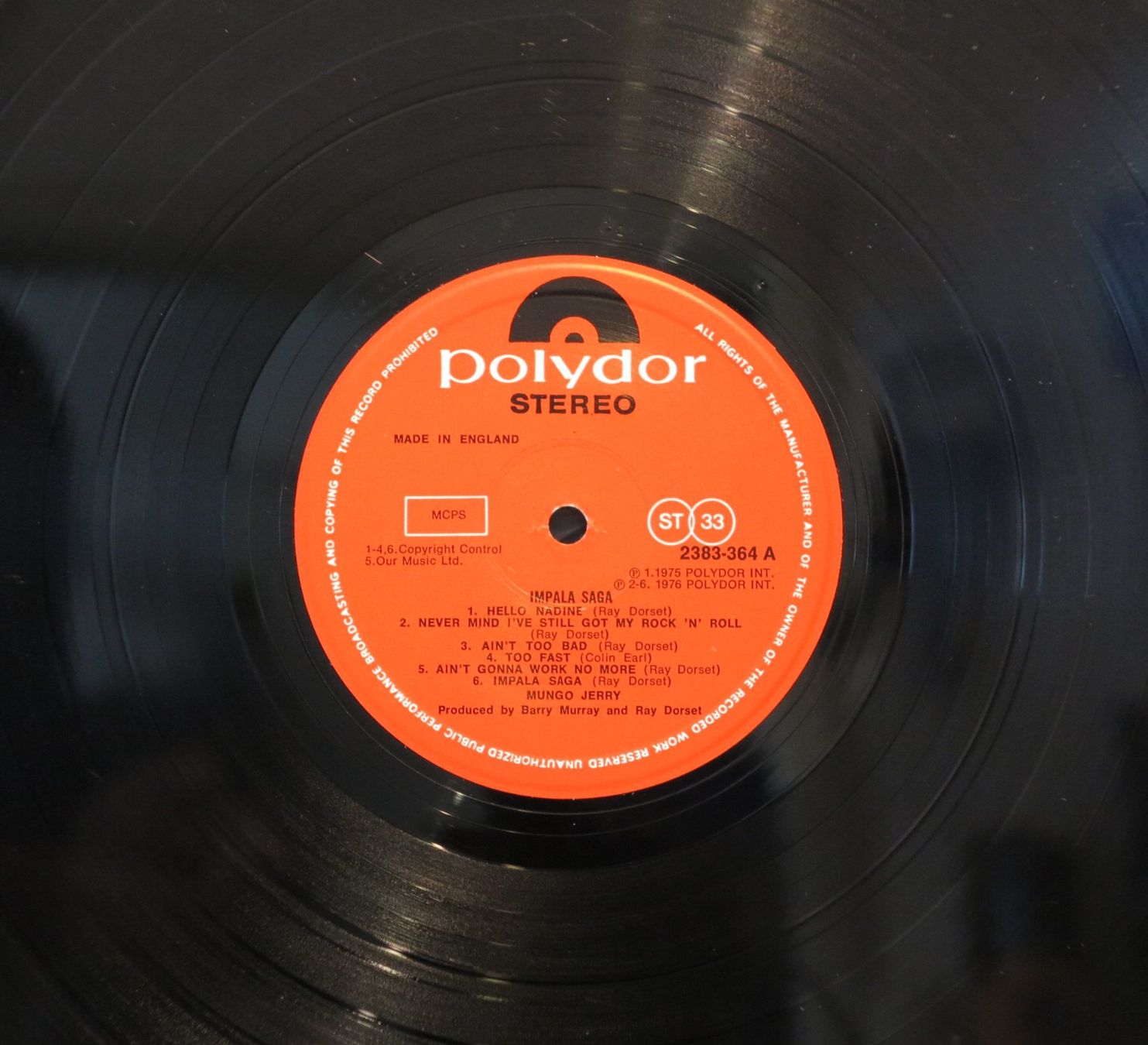 Dischi in vinile: Mungo Jerry - Impala Saga / LP – Usato da Zürich venduto da Naim60 2