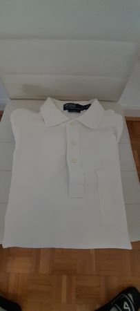 Polo Ralph Lauren blanc, taille S, coupe classique 👕!