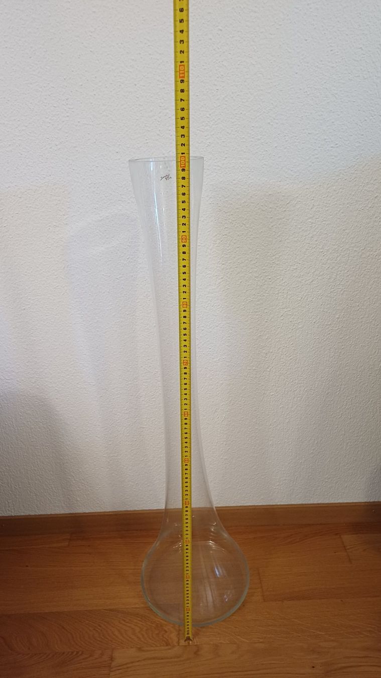 Vasen & Gefässe: Bodenvasen transparent 100 cm hoch – Gebraucht aus Oberneunforn von Bumbam 1
