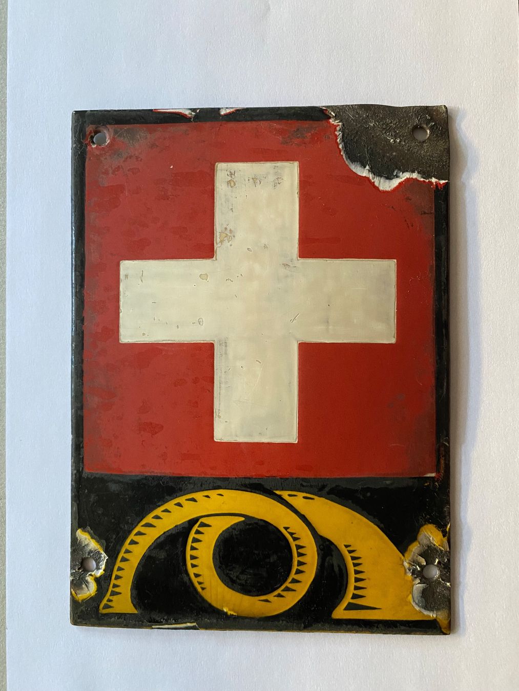 Schilder: Altes Email Schild Postkutsche – Gebraucht aus Basel von ota_2f9m