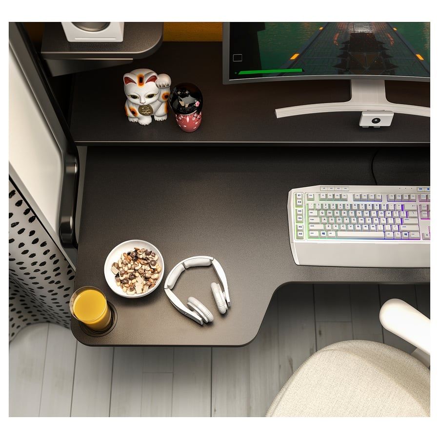 Ikea Scrivanie: IKEA FREDDE Gaming,Schreibtisch, schwarz – Usato da Frauenfeld venduto da mvd_68dv 2
