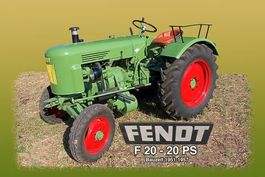 Blechschild-FENDT F 20 - 20 PS - BAUZEIT 1951 - 1957