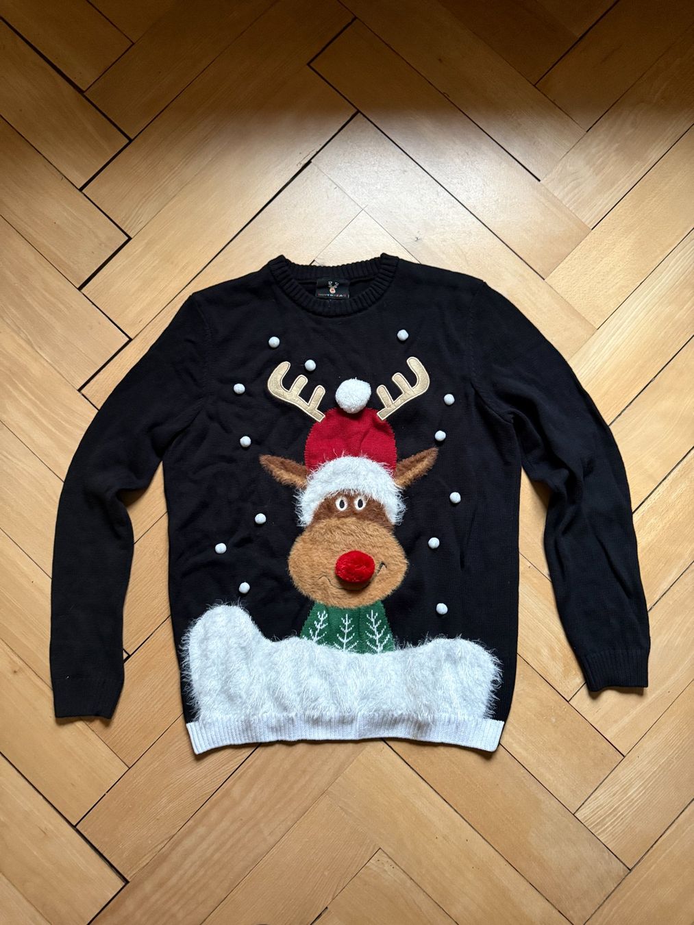 Pulls & Sweat-shirts: Weihnachtspullover schwarz mit Elch L – D'occasion à Zürich par Diazaio