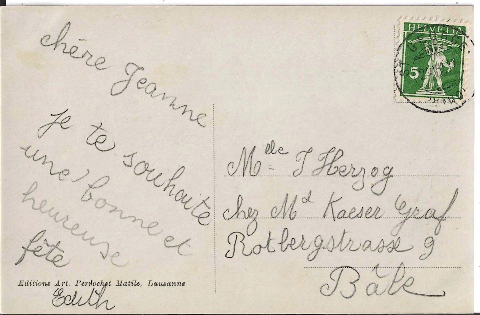 Ansichtskarten: Karte St. George 1912 – Gebraucht aus Zürich von Philacat11 1