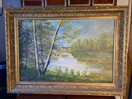 Peinture Gemälde Reidroc signé nature