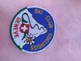 patch, écusson  vintage ski club Edelweiss Genève 