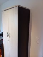 Akten- /Büroschrank zweitürig mit Schloss! Schwarz/grau
