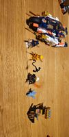 Ninjago Set mit Motorrad und Minifiguren und Schachtel