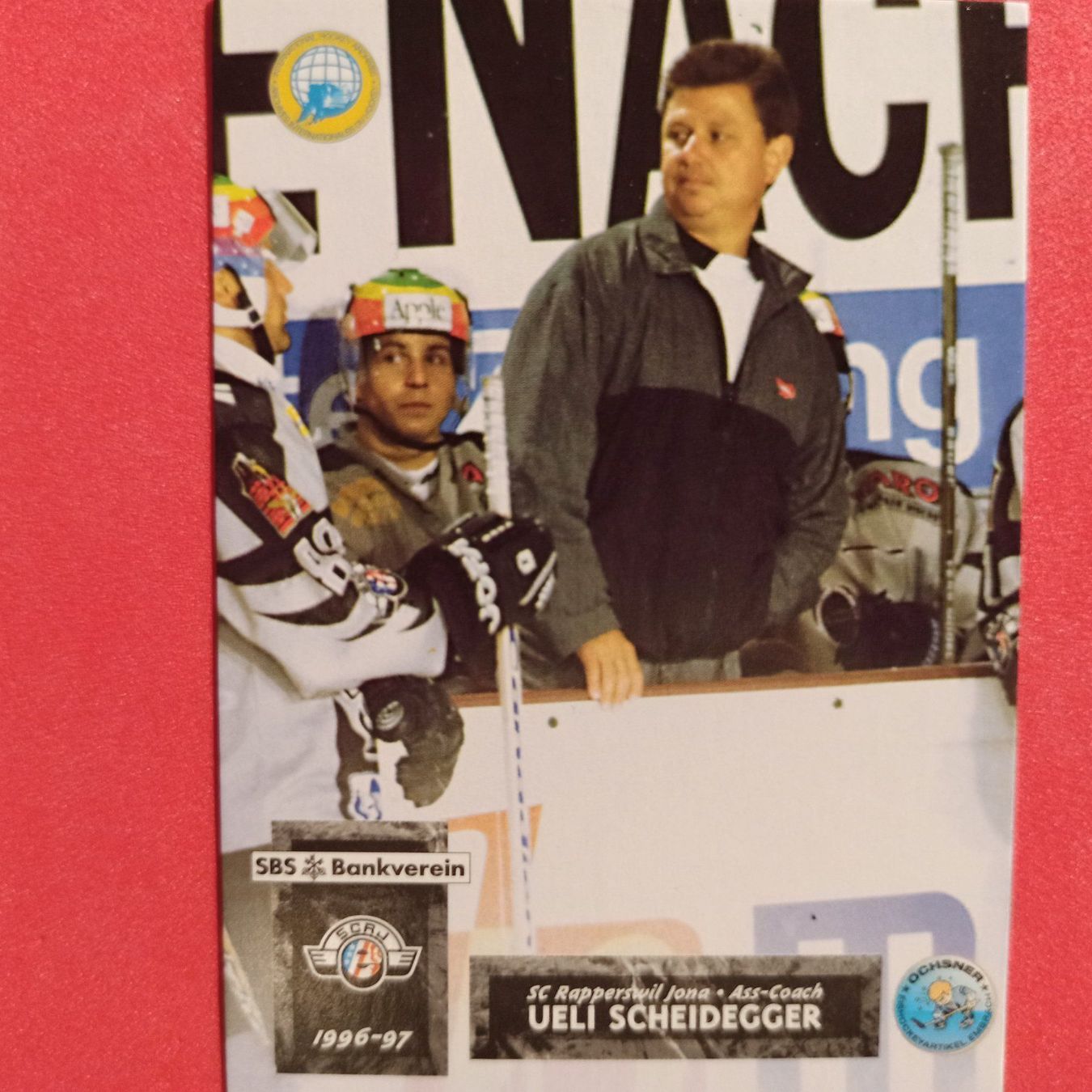 Carte collezionabili: Ueli Scheidegger - RAPPERSWIL - 1996/97 – Usato da Dübendorf venduto da kb86_MOVIE