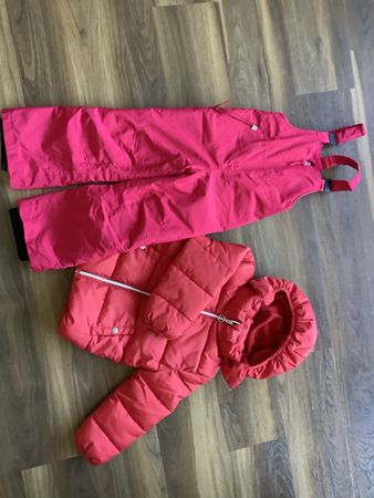 Mädchen Kinder Skihose und Winterjacke Grösse 110/116.