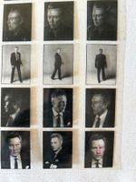 Christopher Walken Portraits Serie, schwarz/weiss Negative