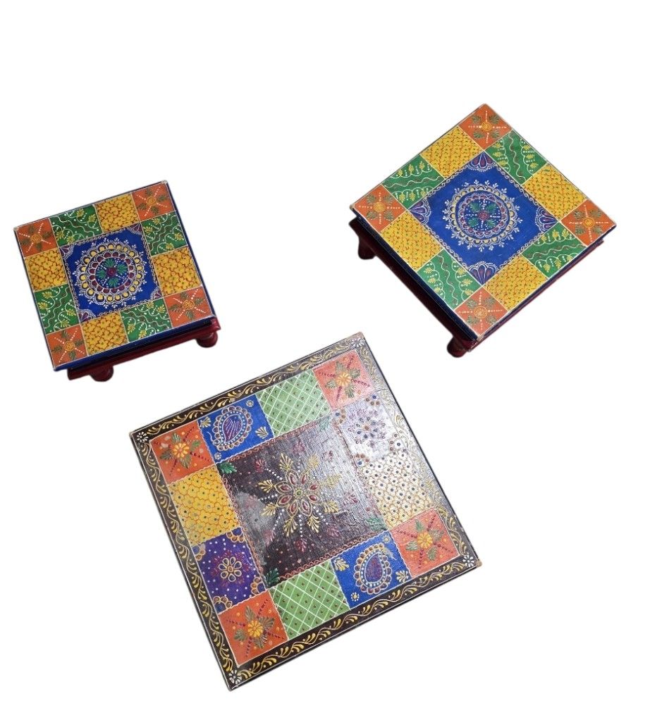 Tavoli: Tables basse indienne set 3 pieces – Usato da Vernier venduto da 19pigments 2