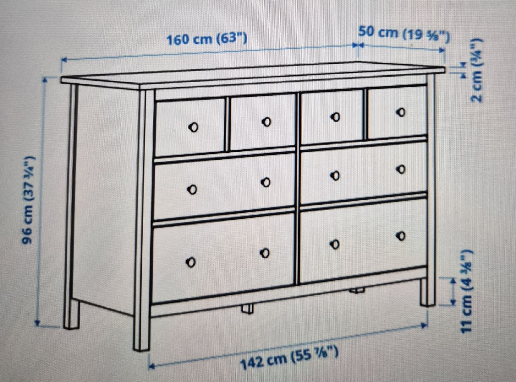 Cassettiere: Kommode Ikea Hemnes - commode Ikea Hemnes – Usato da Studen BE venduto da MiLu10 1