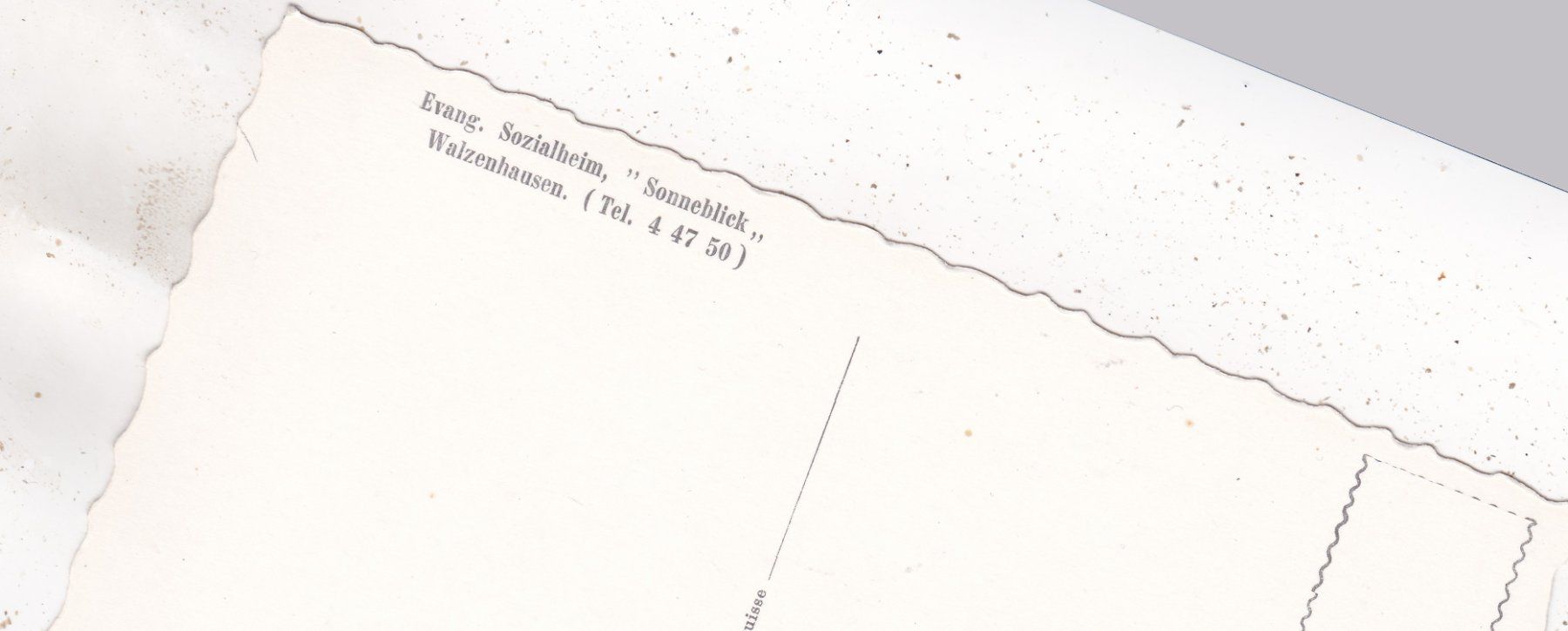 Ansichtskarten: Walzenhausen Evang. Sozialheim " Sonneblick " – Gebraucht aus Herisau von Lisegrat2008 1