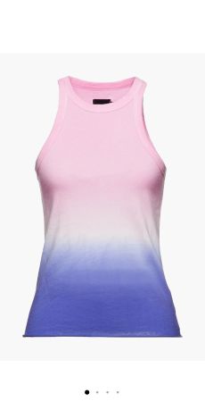 WSLY Tanktop Damen Gr. M Rosa-Blau Ombre