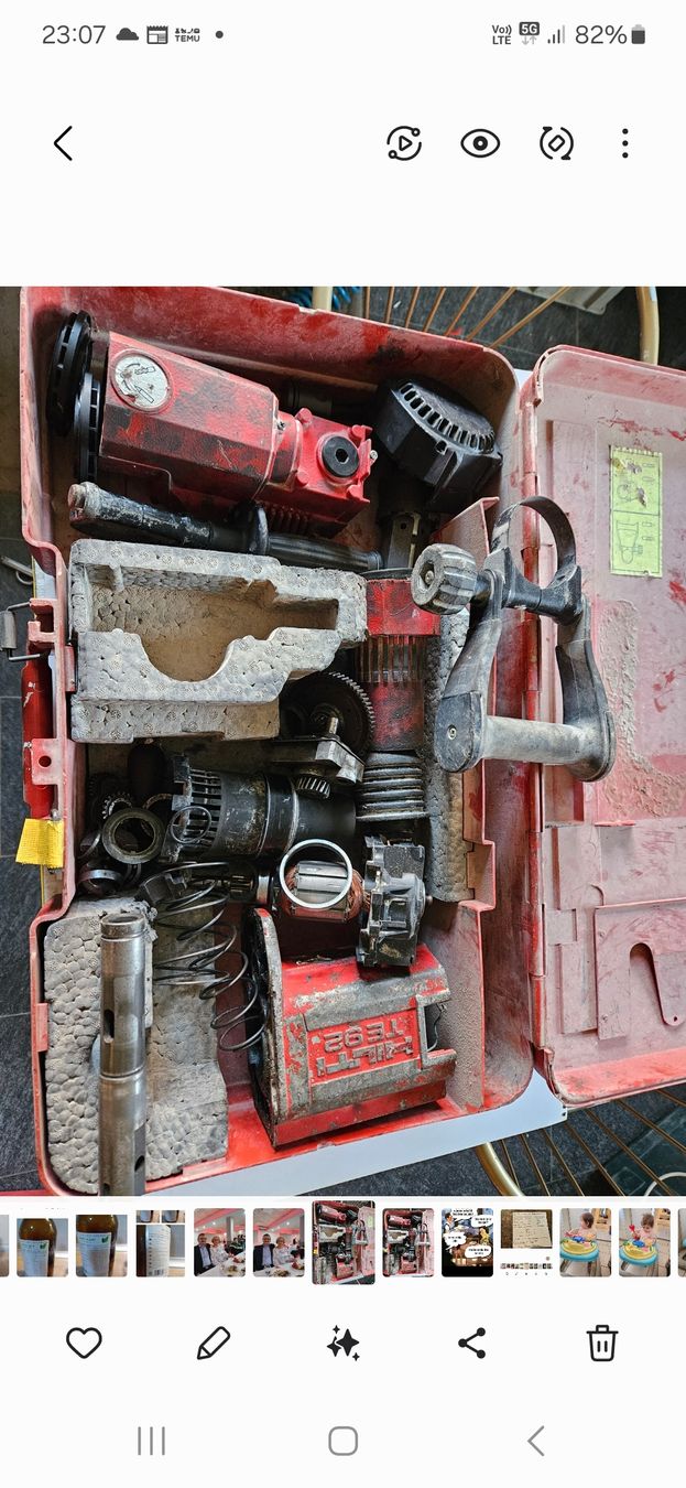 Hilti Trapani: Hilti TE 92 Versch. Ersatzeile. – Difettoso da Oberburg venduto da znas 1