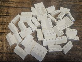 lego 3037 lot de 40 pièces White Slope 45 2 x 4
