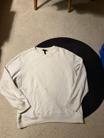 Herren Pullover H&M weiss Grösse M Relaxed Fit guter Zustand