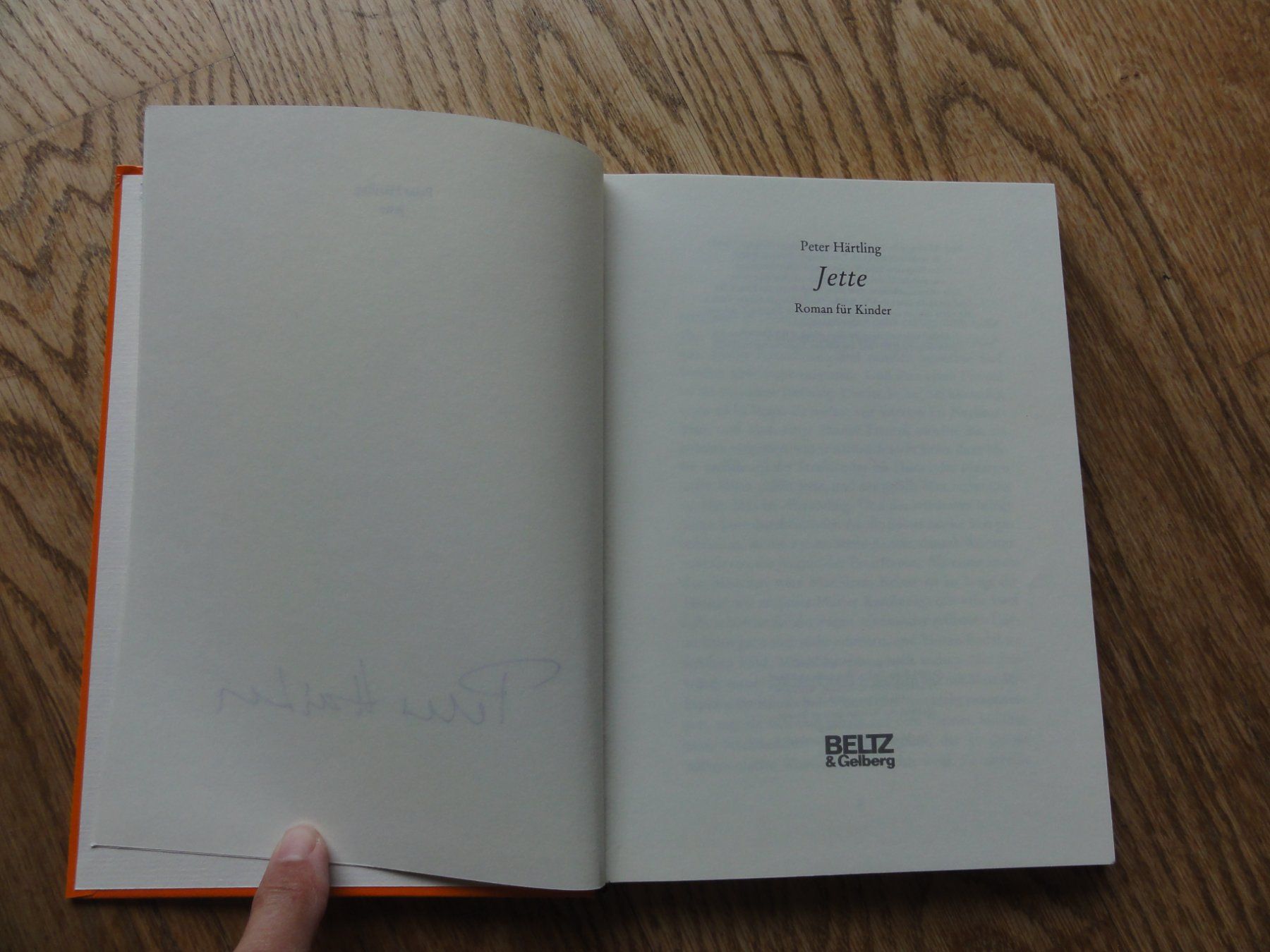Libri: Jette, Peter Härtling – Nuovo (secondo la descrizione) da Riedholz venduto da Taweva 2