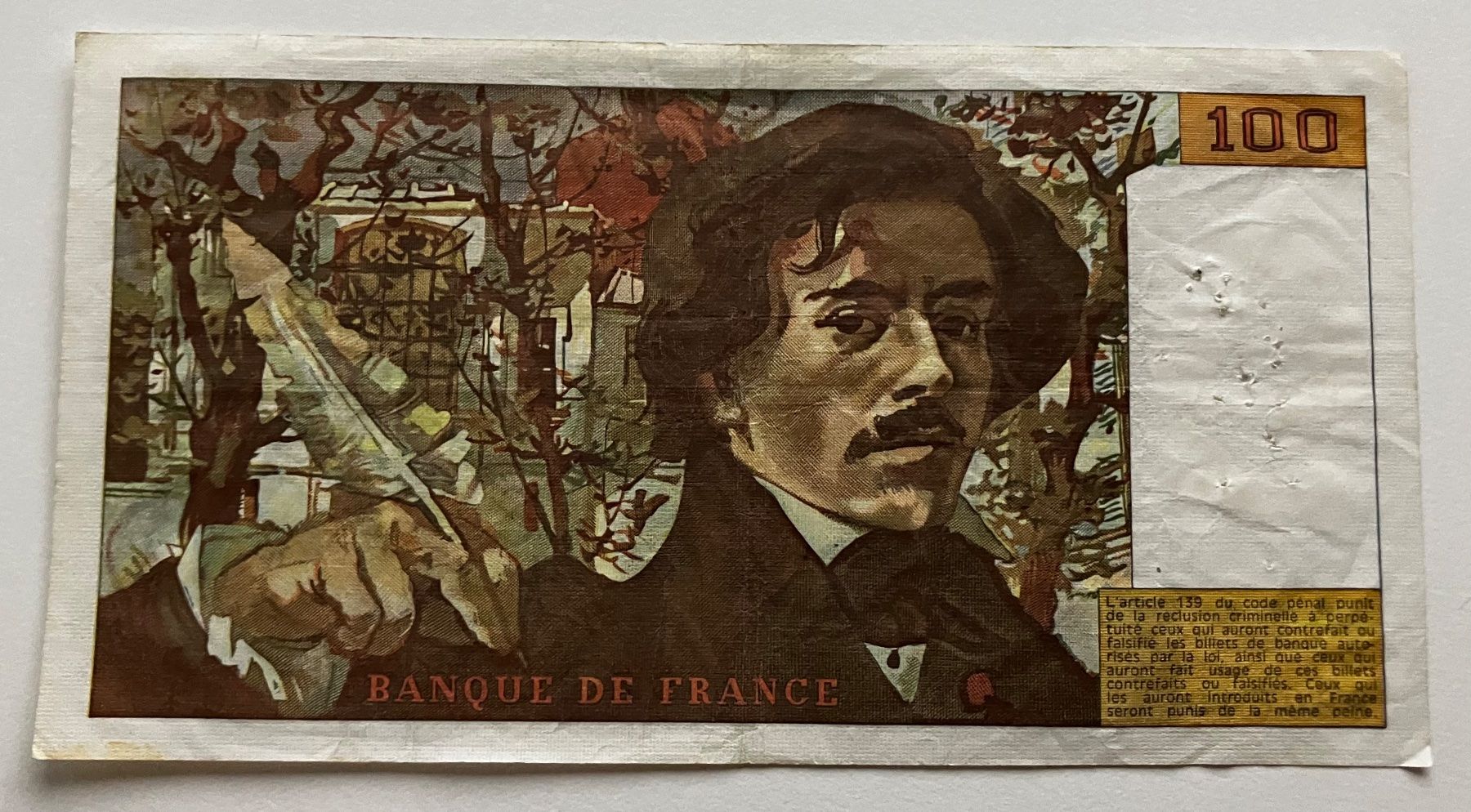 Banconote: Frankreich 100 Francs 1978 Serie C.4 – Usato da Algetshausen venduto da Carrhard 1