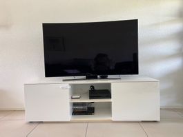 Weisses TV-Möbel mit viel Stauraum - Guter Zustand
