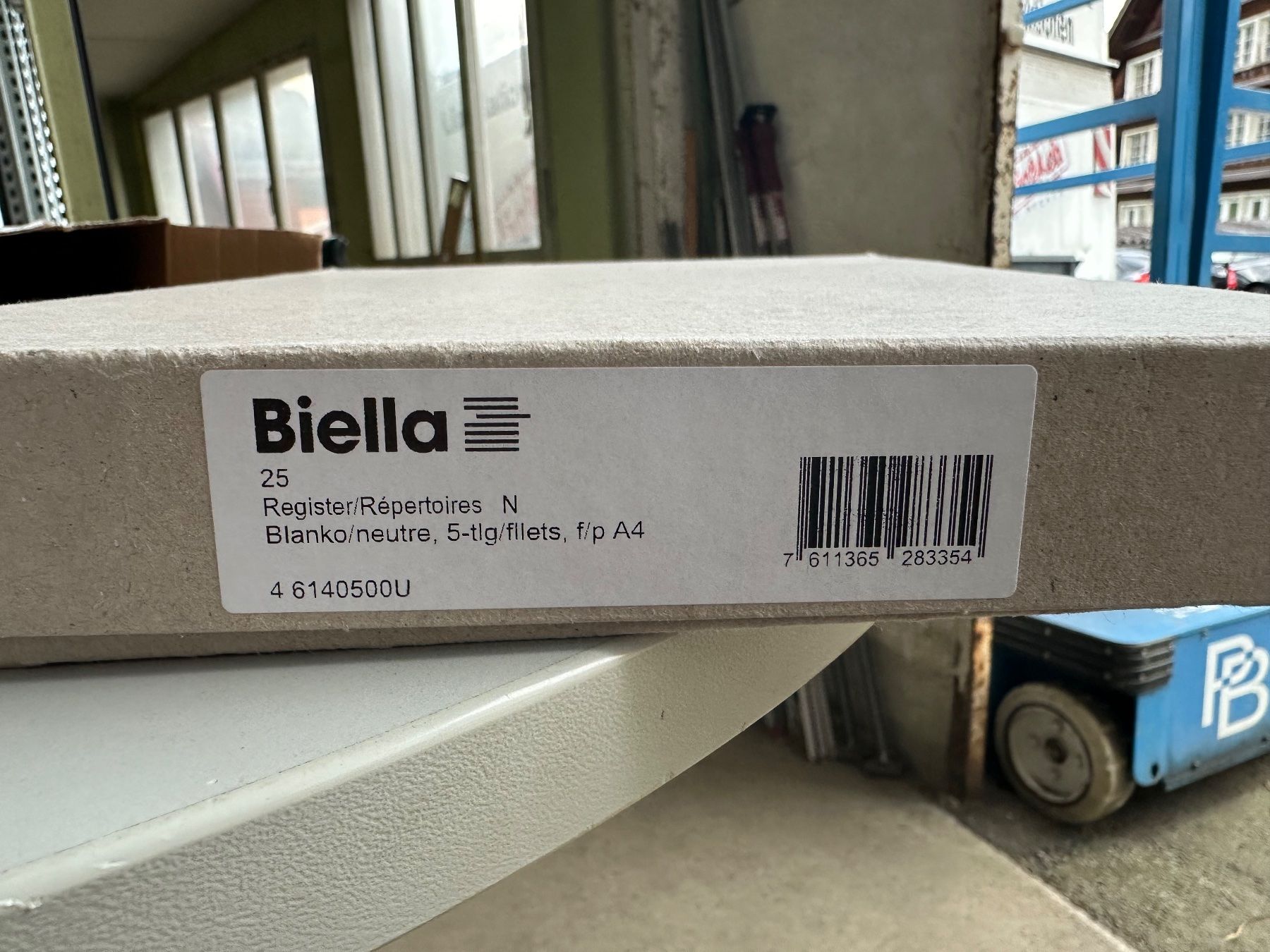 Raccoglitori: 3 Pack neue Biella Register Karton blanko A4, 5-teilig – Nuovo e nell'imballaggio originale da Necker venduto da liq24 2