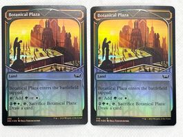 2x Botanical Plaza Foil - Magic the Gathering Karte, Top!