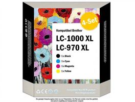 LC-970 XL 1000 XL – kompat. Drucker-Patronen Brother 1x4)