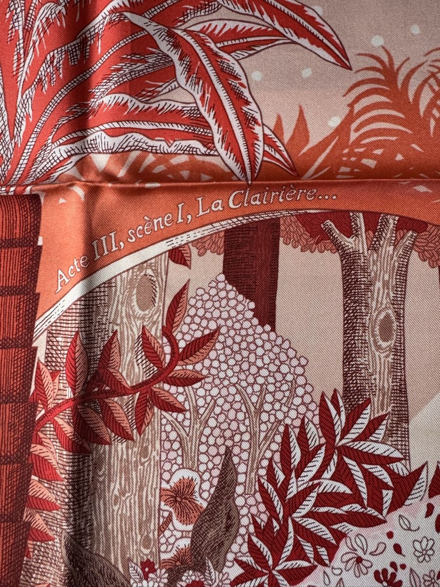 Hermès Foulards, Tücher & Schals: Hermès carré Acte 3 Scène 1 La Clairière – Neu (gemäss Beschreibung) aus Genève von HappyLifestyle 1