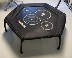 HAMMER Fitness Trampolin mit Haltegriff