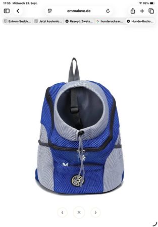 Hunderucksack für kleine Hunde
