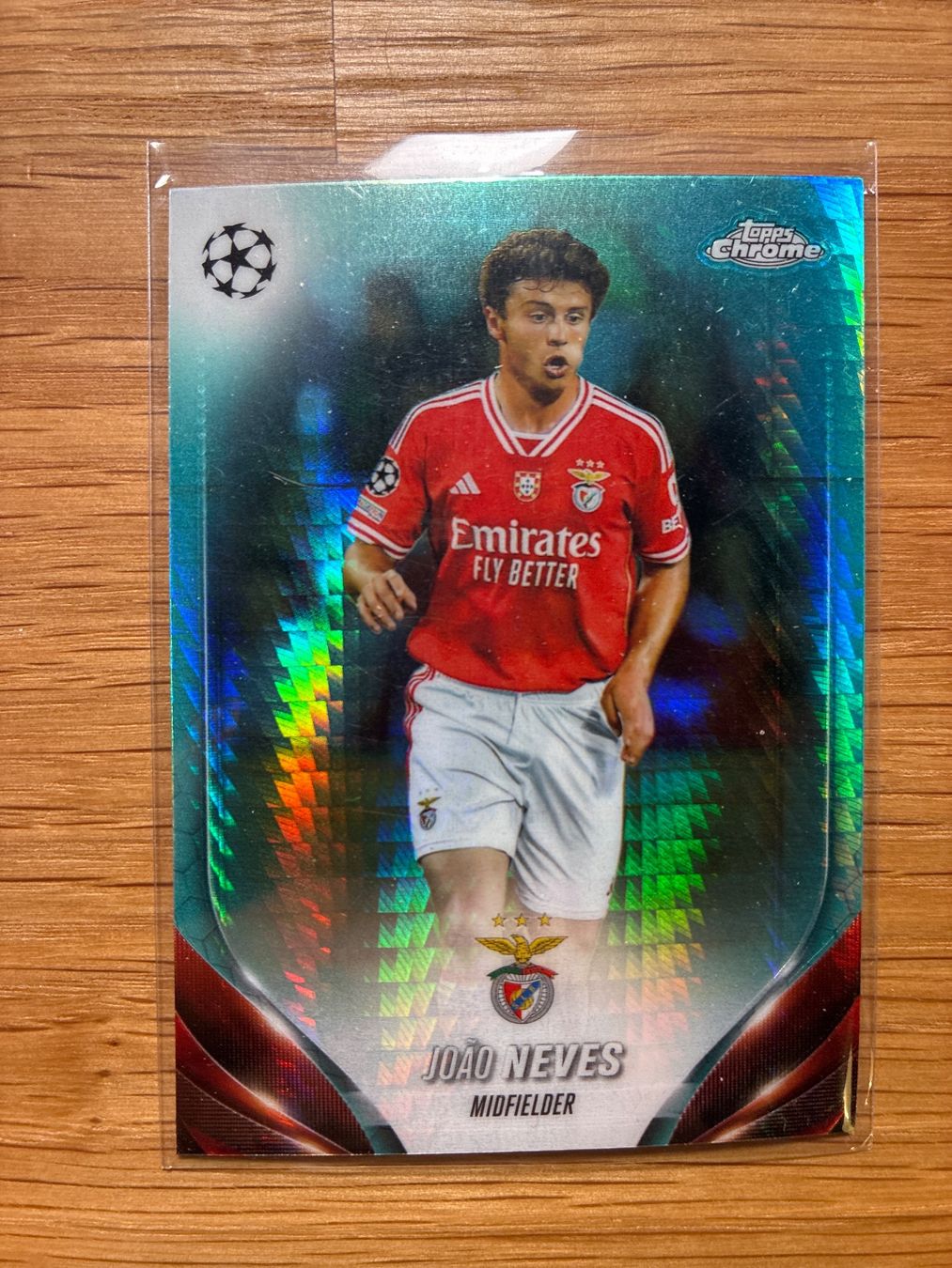 Topps Carte collezionabili: Topps Chrome Joao Neves Benfica Aqua – Usato da Wangenried venduto da Garagara