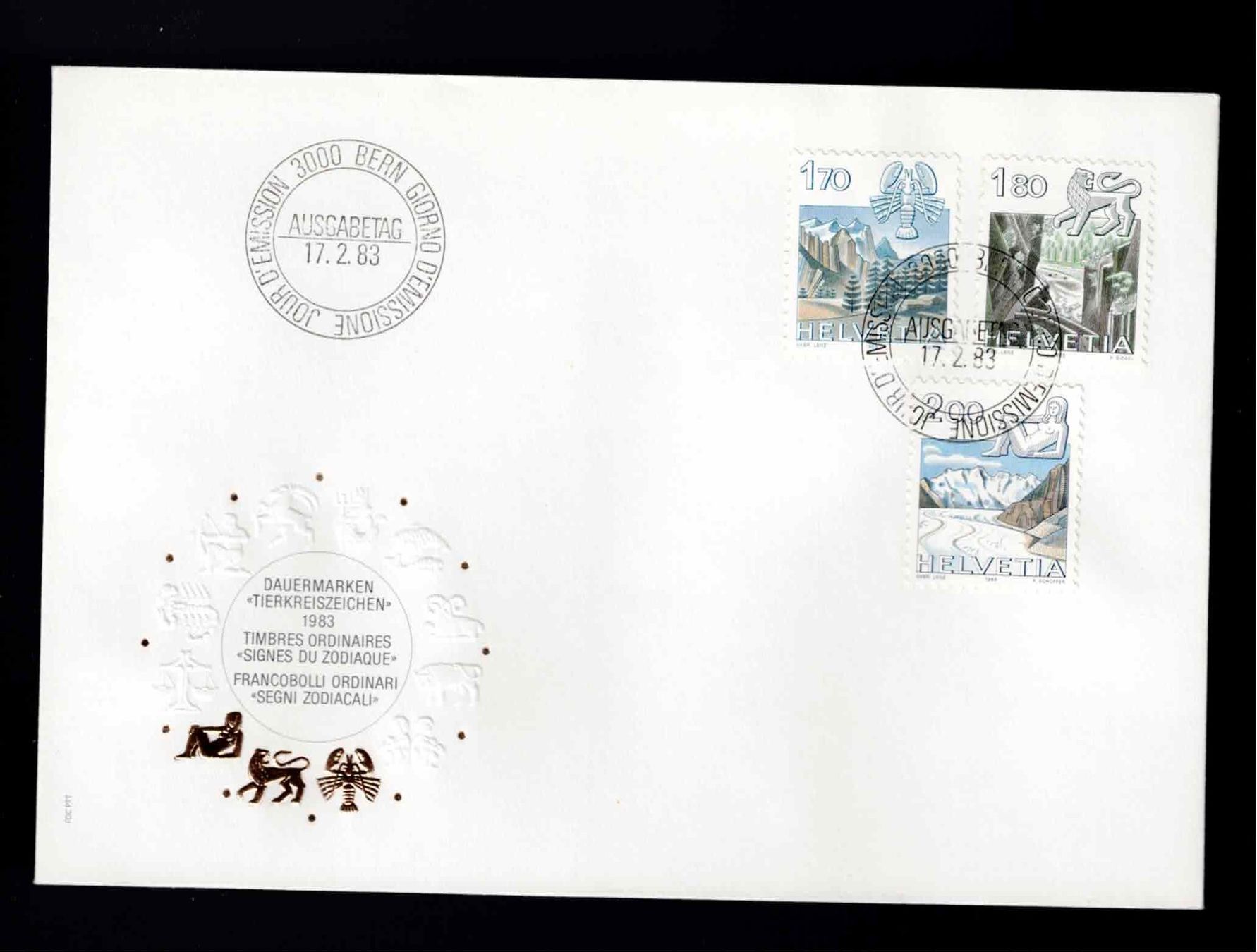 Tous les timbres: CH FDC Satz 1983 – D'occasion à Koblenz par Markenhimmel