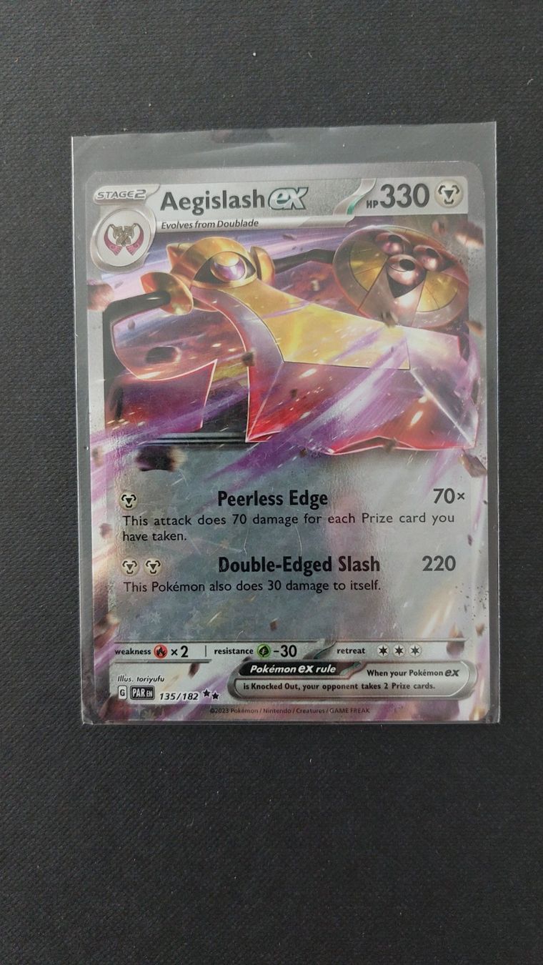 Pokémon Carte collezionabili: Aegislash ex Paradox Rift – Nuovo (secondo la descrizione) da Bellinzona venduto da Pagur