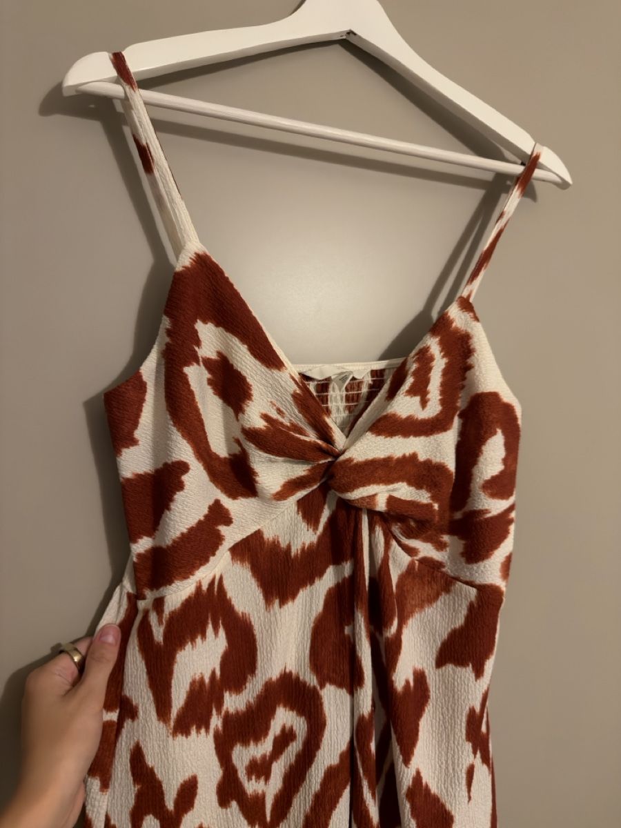 H&M Vestiti: Kleid gemustert weiss/rostrot – Usato da Spreitenbach venduto da ada_m5v9 1