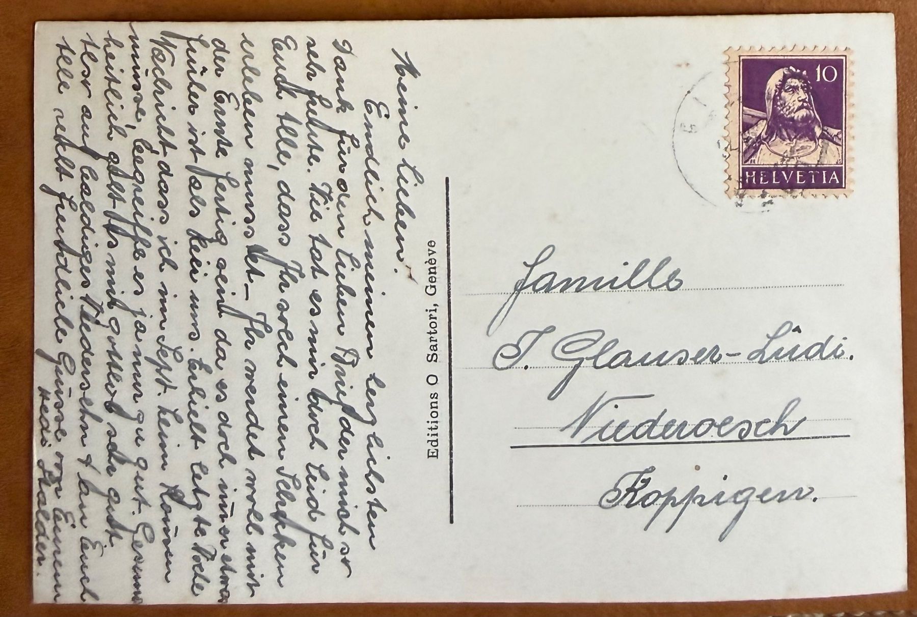 Ansichtskarten: Rolle - Bateau vapeur & Cygnes  1930 – Gebraucht aus Lutry von Ediego 1
