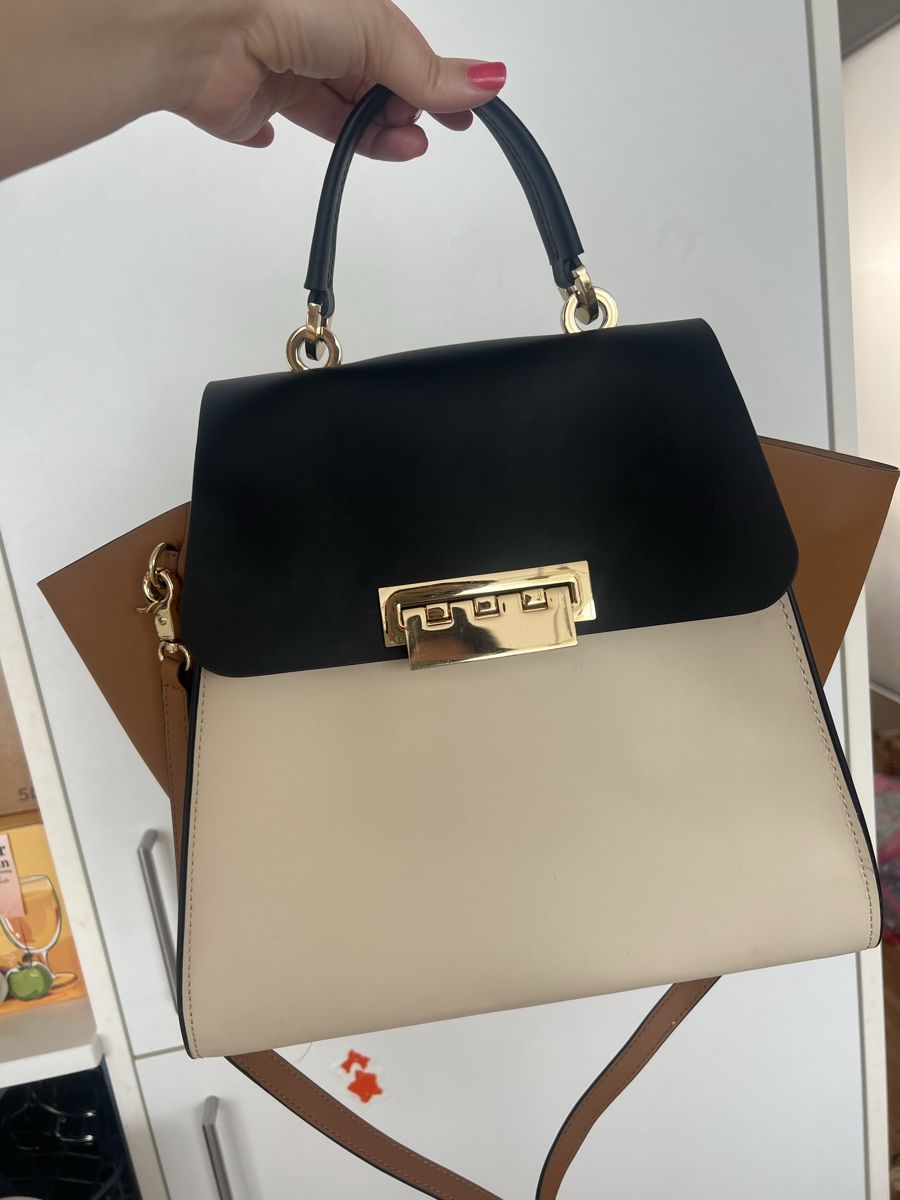 Borse da donna: Zac Posen Handbag Black Beige Leather  – Usato da Aarau venduto da eli_bq7m
