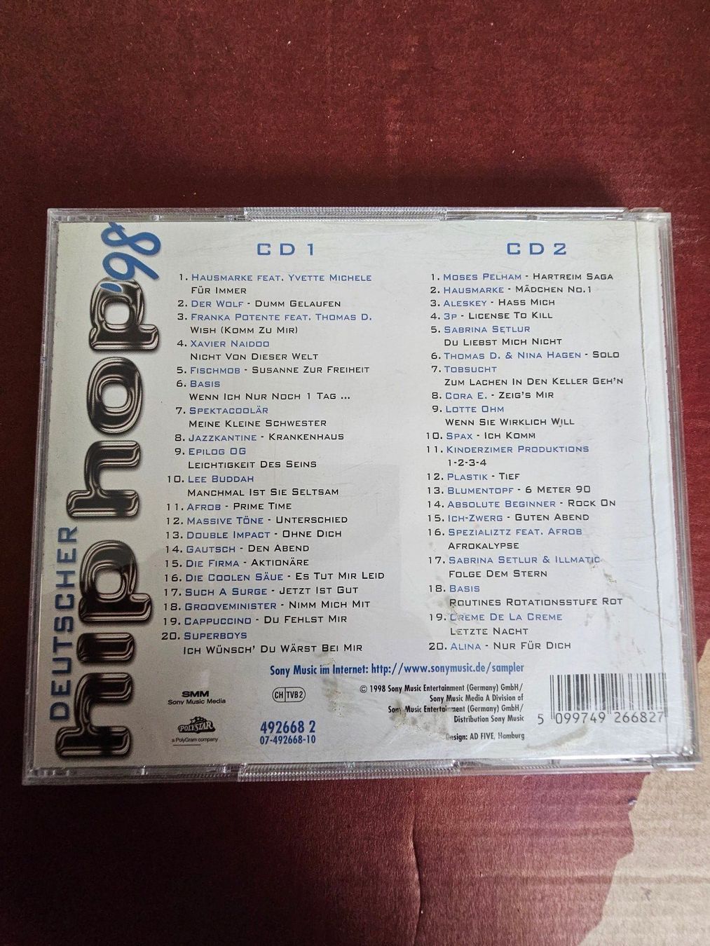 CD: 2 CD - Various – Deutscher Hip Hop '98 – Usato da Biberist venduto da Foolio0 1