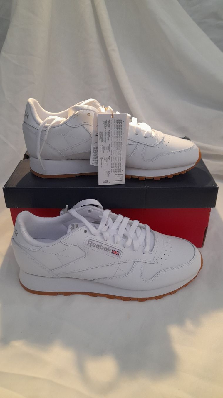 Reebok Scarpe da uomo: Reebok Classic Leather blanche neuve, taille 40.5! – Nuovo e nell'imballaggio originale da st.gallen venduto da The_Rag_Picker. 5