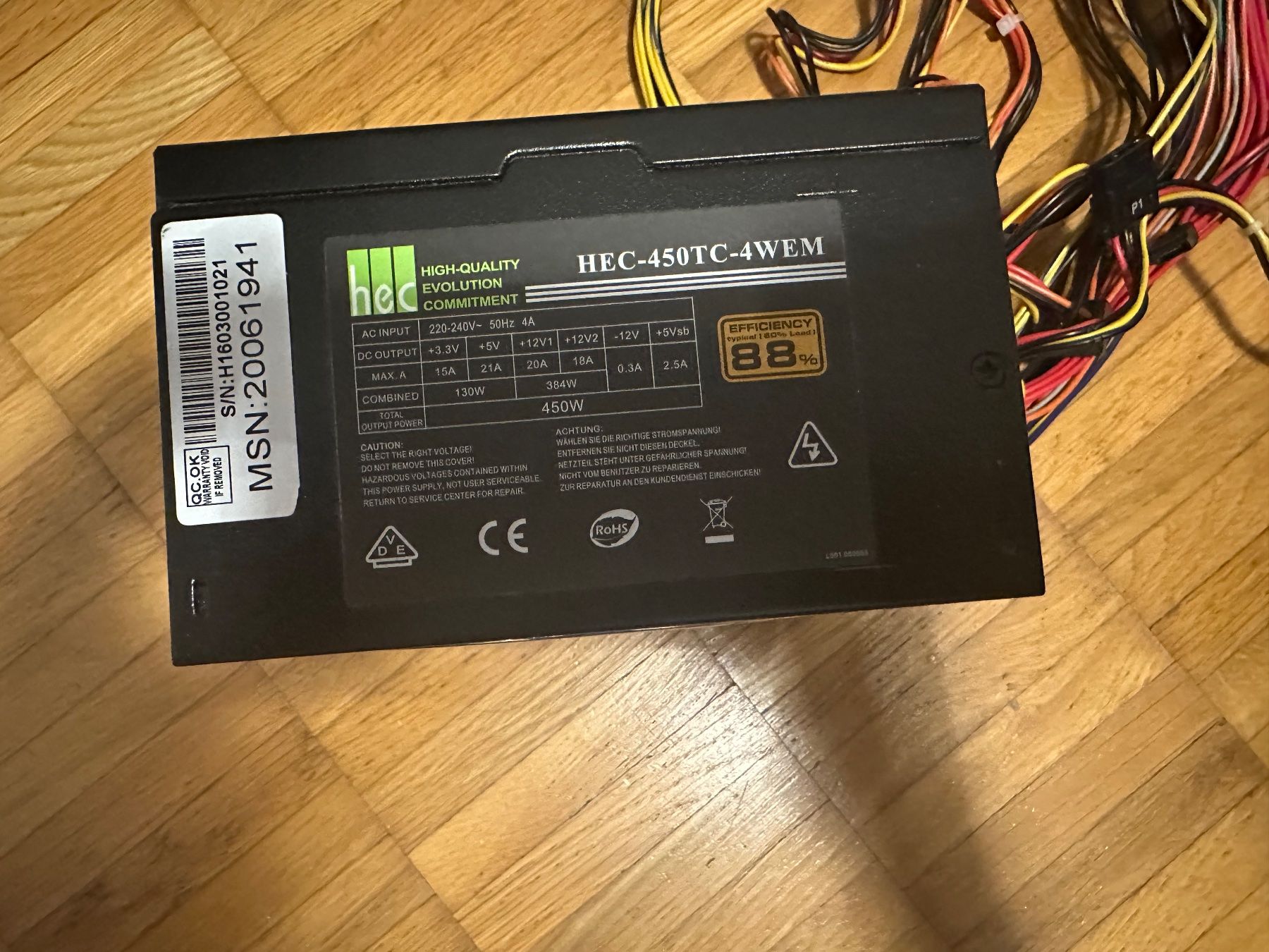 PC: HEC-450TC-4WEM 450W – Usato da Lugano venduto da tit_bcf8 1