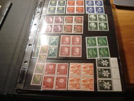 Pro Juventute Lot alte 4erblocks **/*