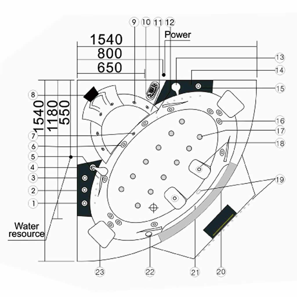 Vasche da bagno: Indoor Whirlwanne 070 – Nuovo e nell'imballaggio originale da Grenchen venduto da Wellnesspools 5