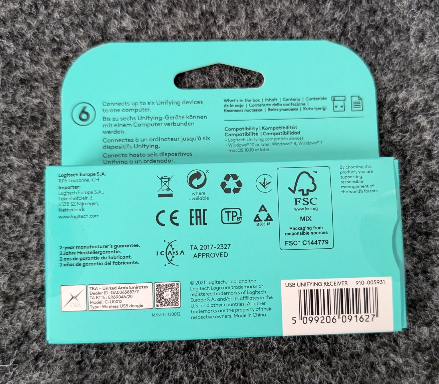 Logitech Laufwerke & Adapter: Logitech Unifying Receiver – Neu und originalverpackt aus Dietlikon von  1