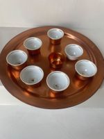 Antikes Osmanisches Türkisches Kupfer Coffee Set 7 Tassen