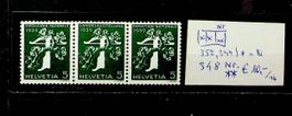 SUISSE BANDE DE 3 NEUVE**/*/** (Z25f) 1939. /T347