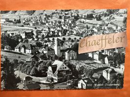 Alte Ansichtskarte Wattwil (Toggenburg) mit Stempe 1942